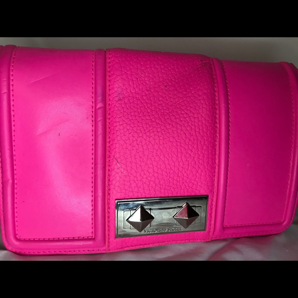Victoria’s Secret Hot Pink Clutch Purse